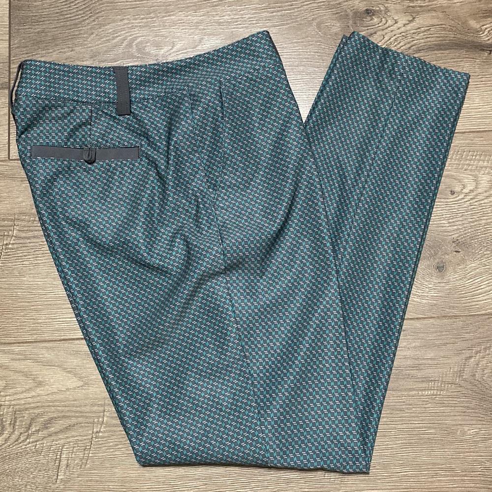 Lady Hagen Teal Patterned Pants